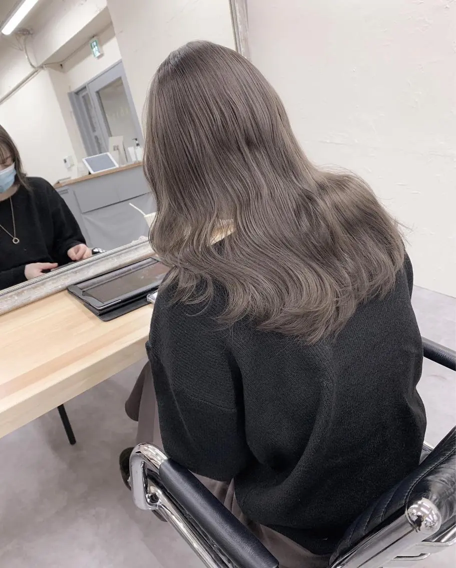 ミディアム カラー ブリーチ ブルーカラー ケアブリーチ 透明感カラー ダブルカラー topstylist fukudaのその他イメージ