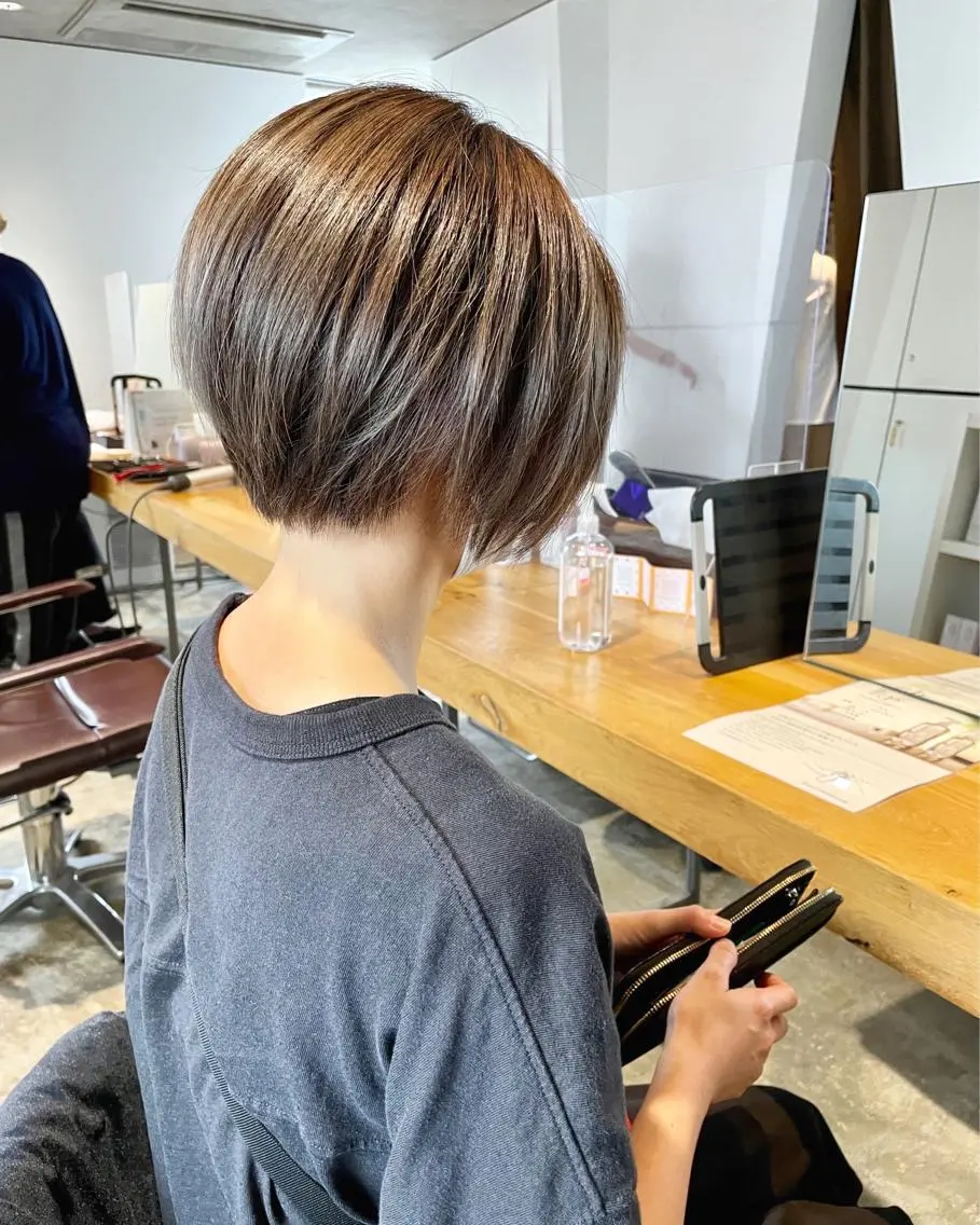 ショート ショートボブ ボブ ショートヘア カット ヘアカラー トリートメント 新井啓介 宇都宮美容師のヘアスタイル