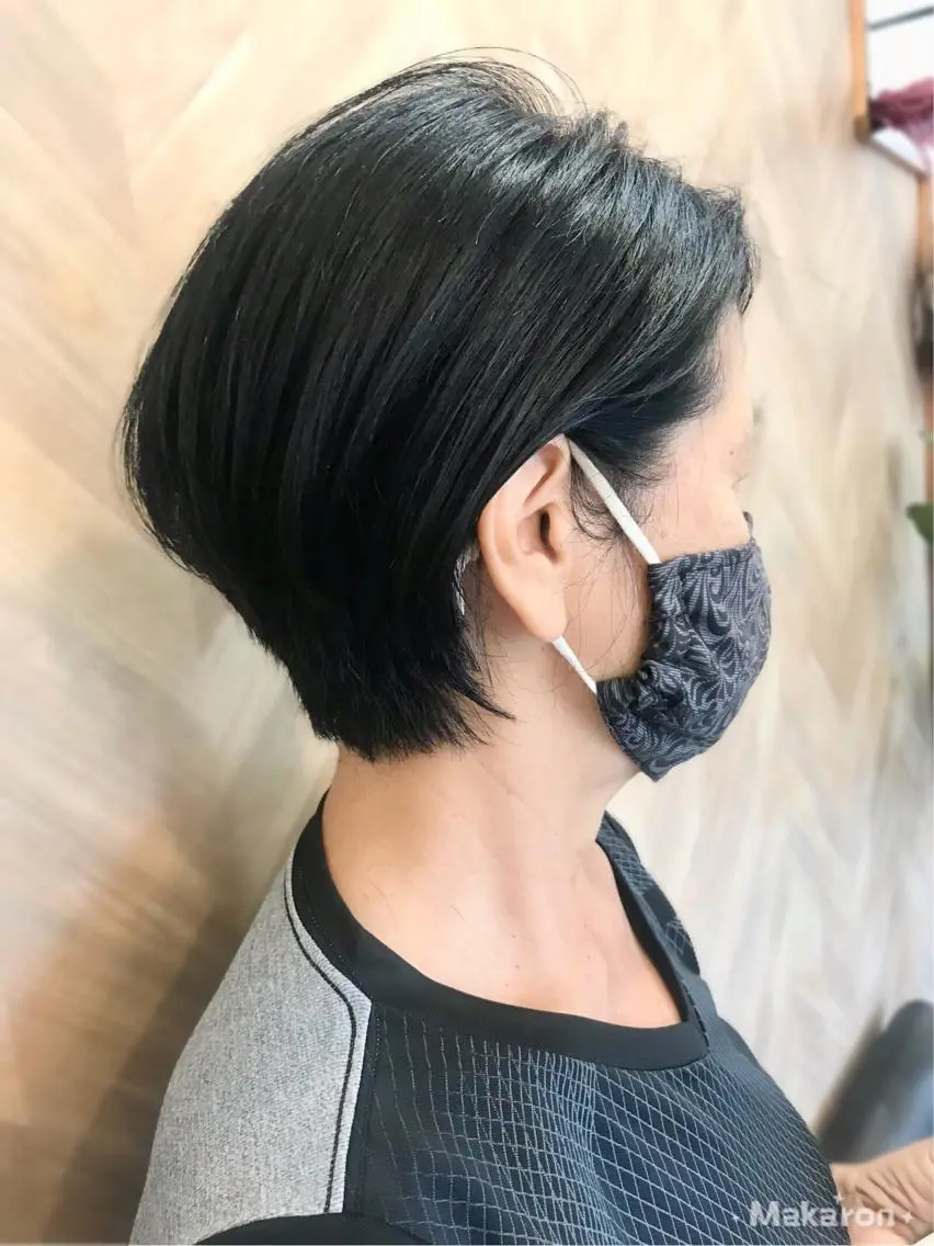 ショート デザインカット ショートヘア カット hair works raptureのヘアスタイル