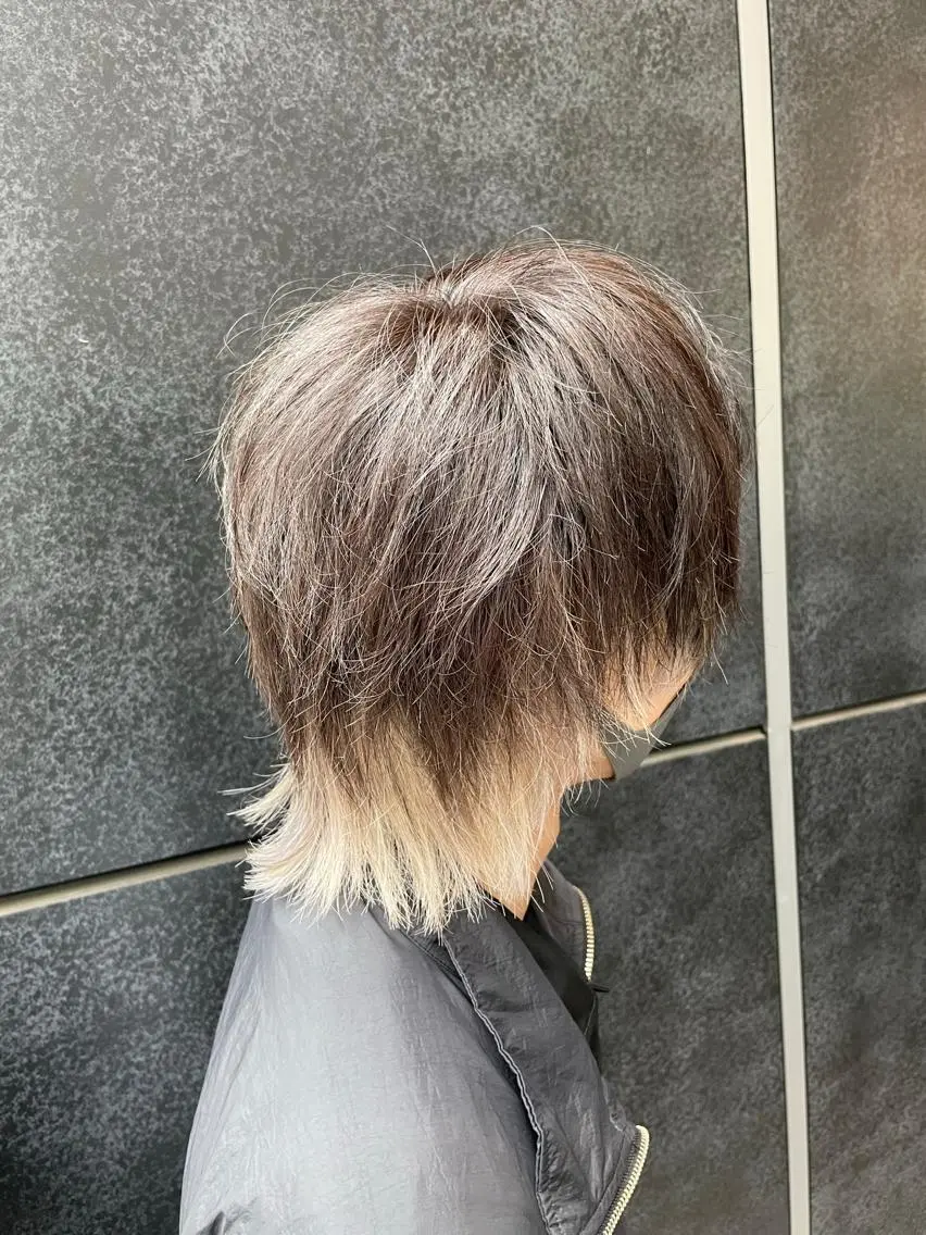 ショート カット ヘアカラー メンズパーマ 工藤勇也のヘアスタイル