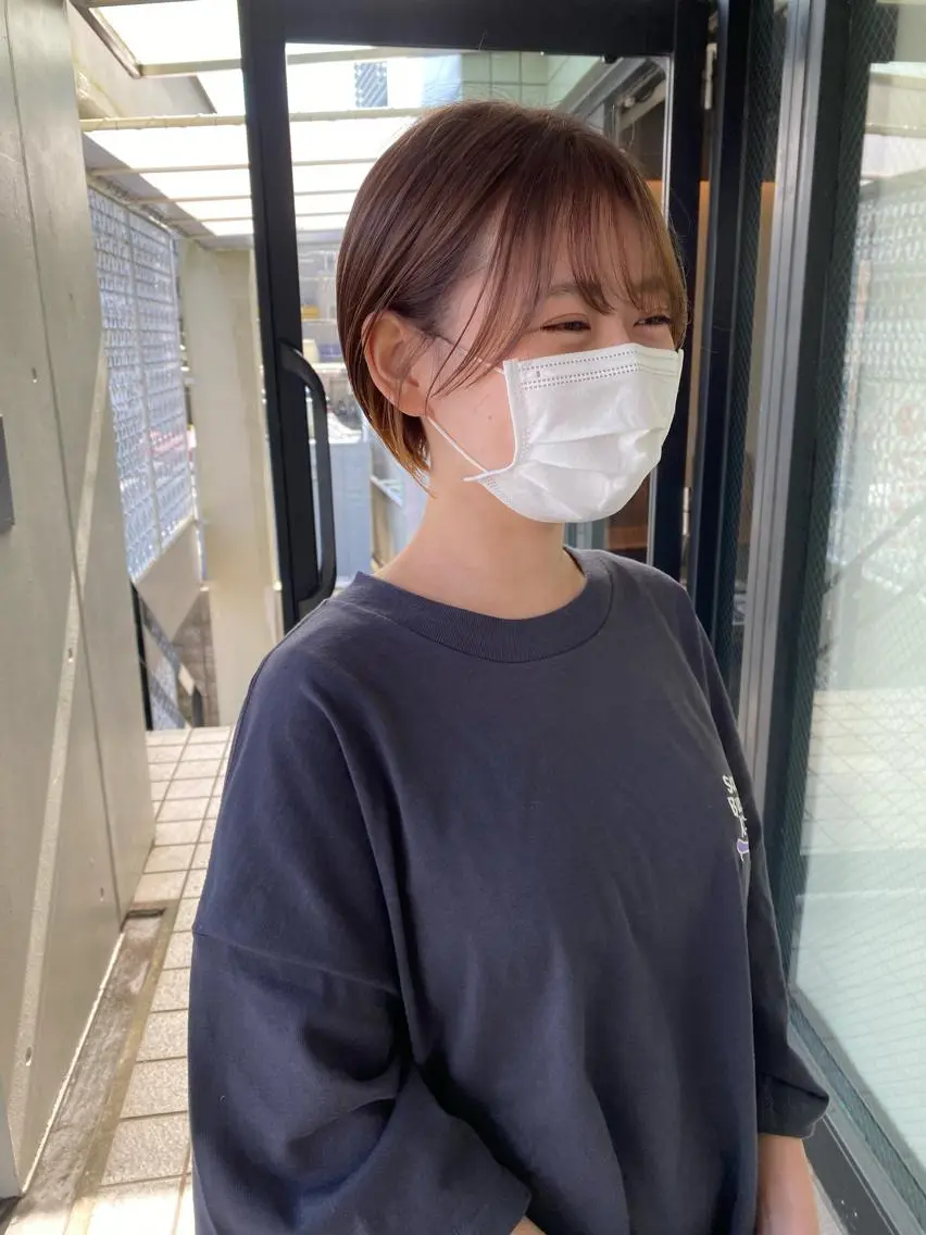 ショート カラー カット ヘアカラー トリートメント 進 詩織のヘアスタイル