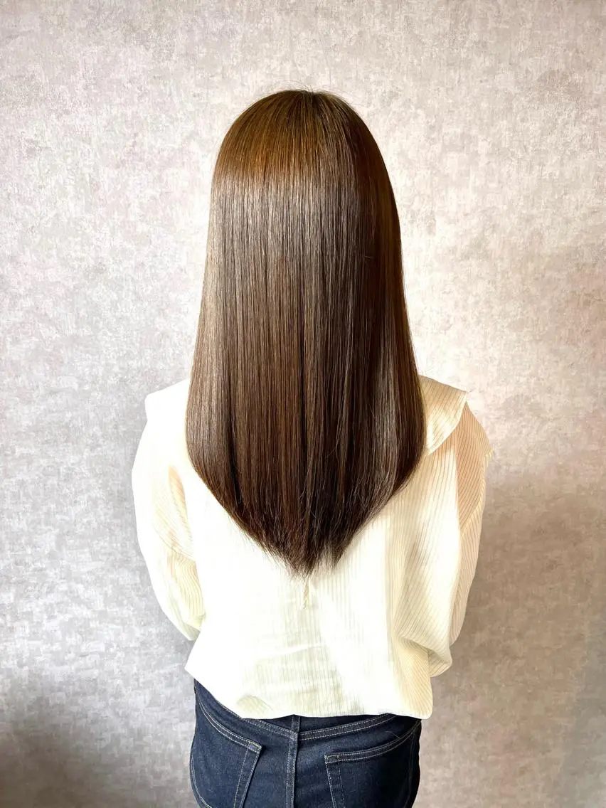 ロング 髪質改善 縮毛矯正 成田 和樹のヘアスタイル
