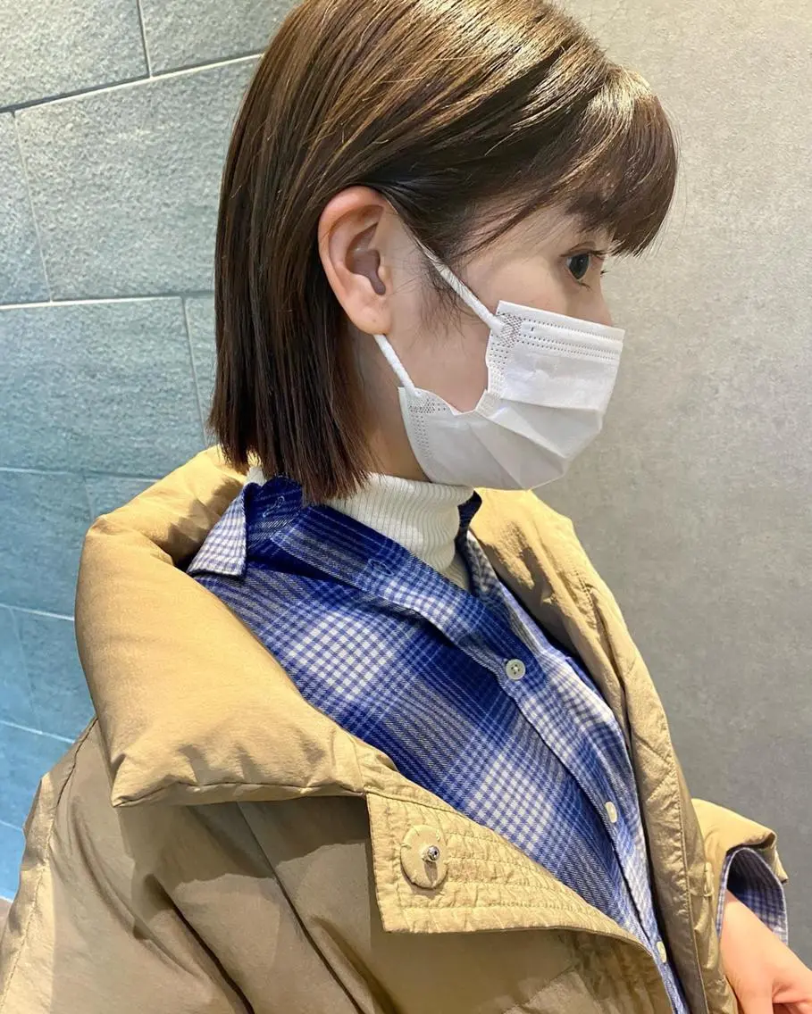 ショート カラー パーマ メンズ キッズ マツエク・マツパ ストレートパーマ 山本 銘子のヘアスタイル