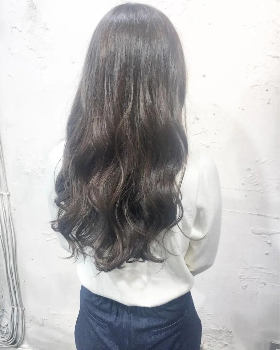 セミロング カラー ヘアアレンジ グレージュ ヘアカラー トリートメント ヘッドスパ ✨艶髪✨透明感✨ 山内大樹のヘアスタイル