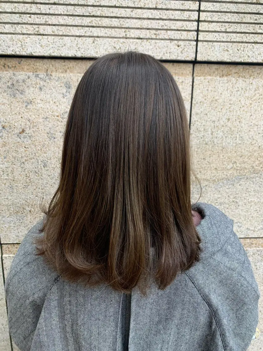 ミディアム カラー まろやかカラー🤎 みなとまほのヘアスタイル
