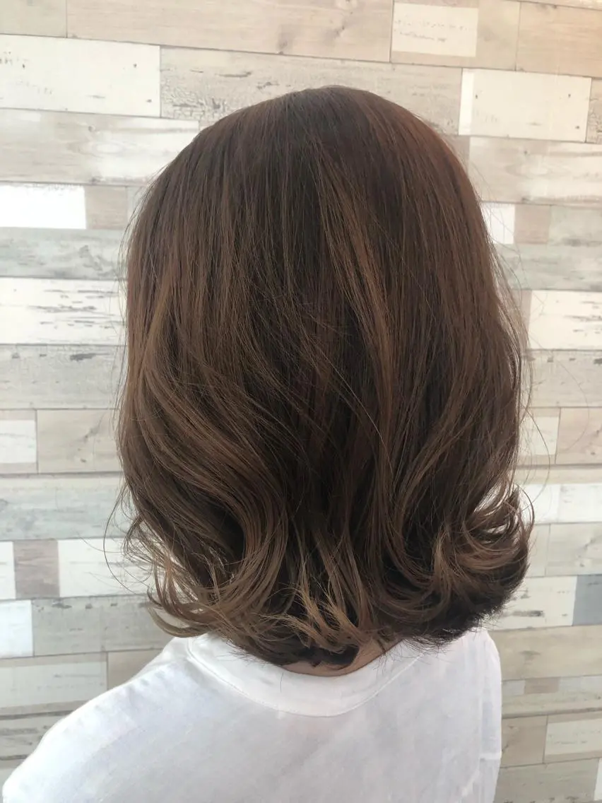 ミディアム カラー ✨艶髪満足度◎✨ 菅沼 麻衣子のヘアスタイル