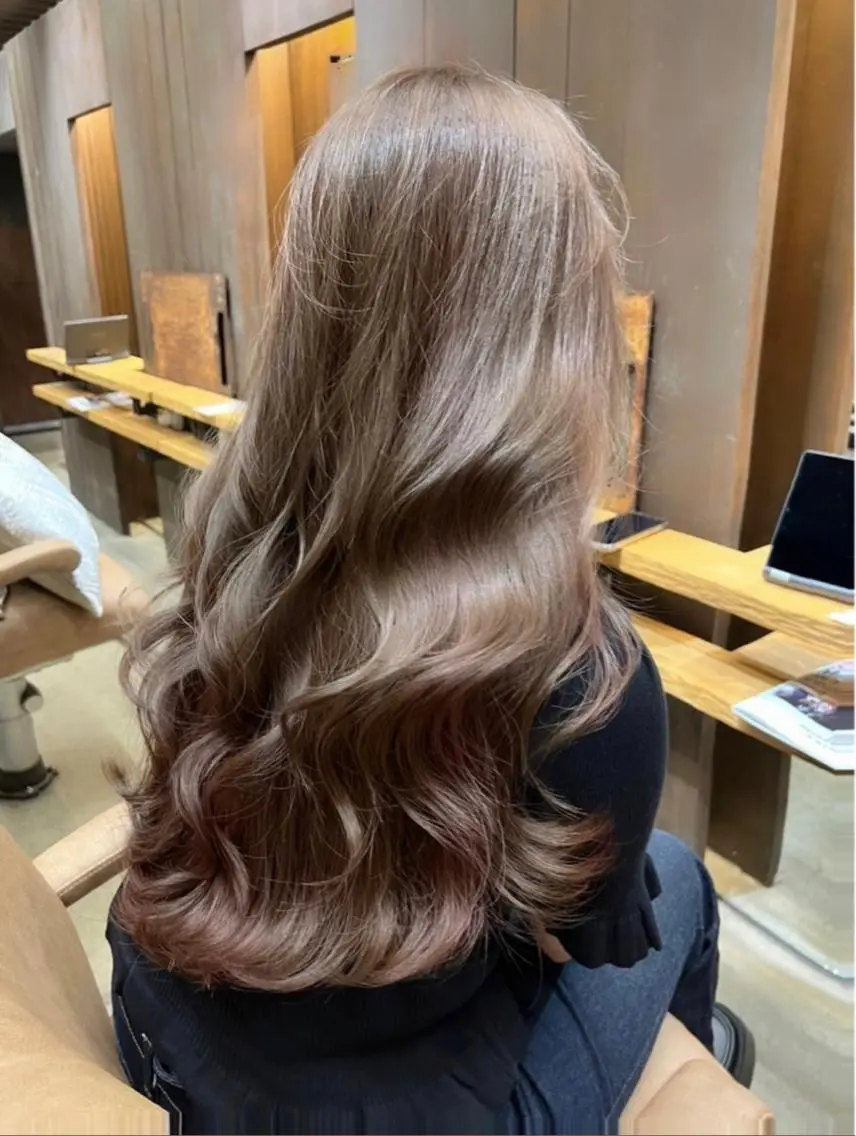 ロング カラー パーマ カット ヘアカラー トリートメント 廣瀬双葉 ボブ/ミディアムのヘアスタイル