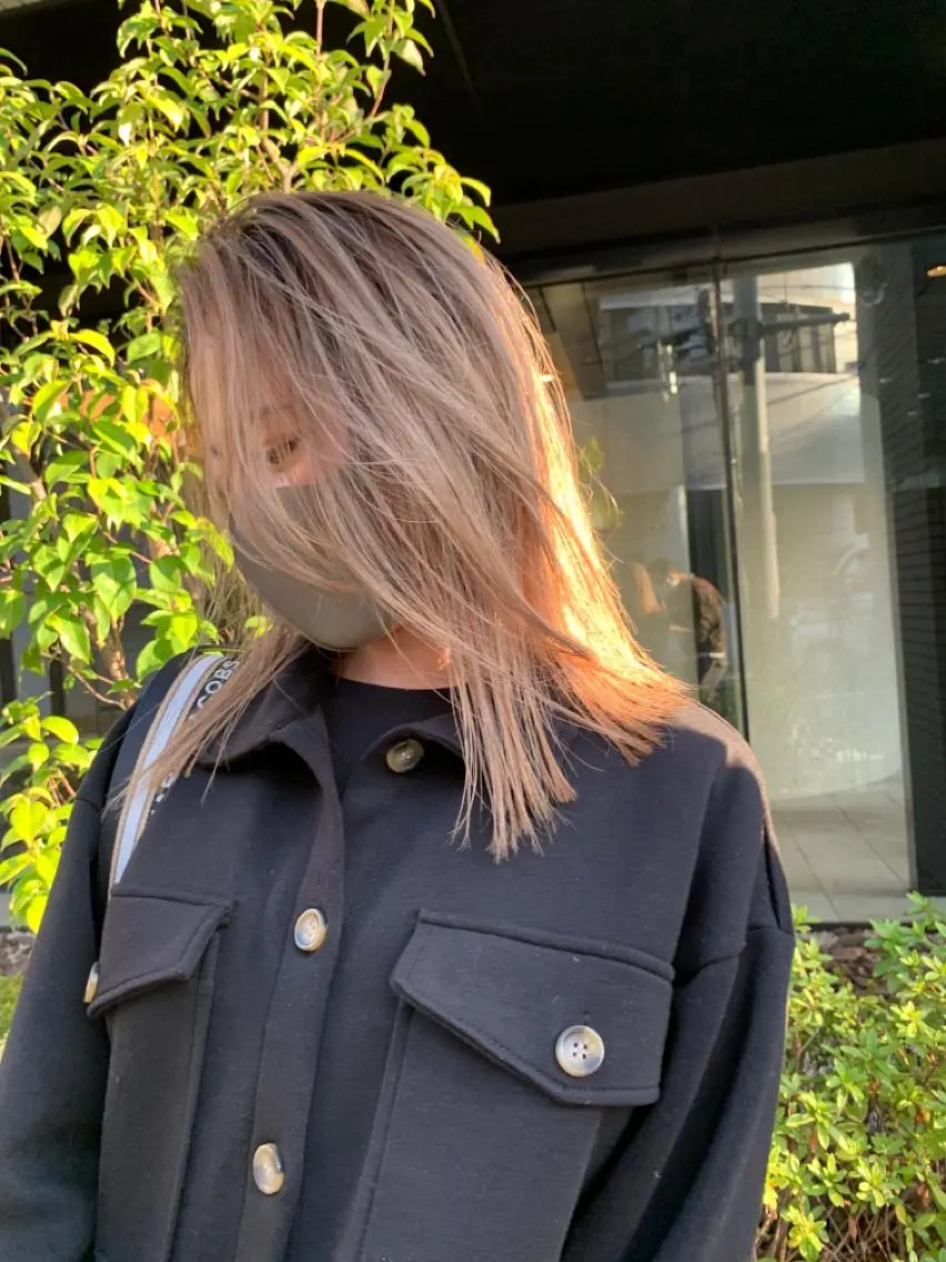 セミロング カラー バレイヤージュ レイヤーカット ヘアカラー トリートメント 【完全マンツー 恵比寿】佐藤 翔のヘアスタイル