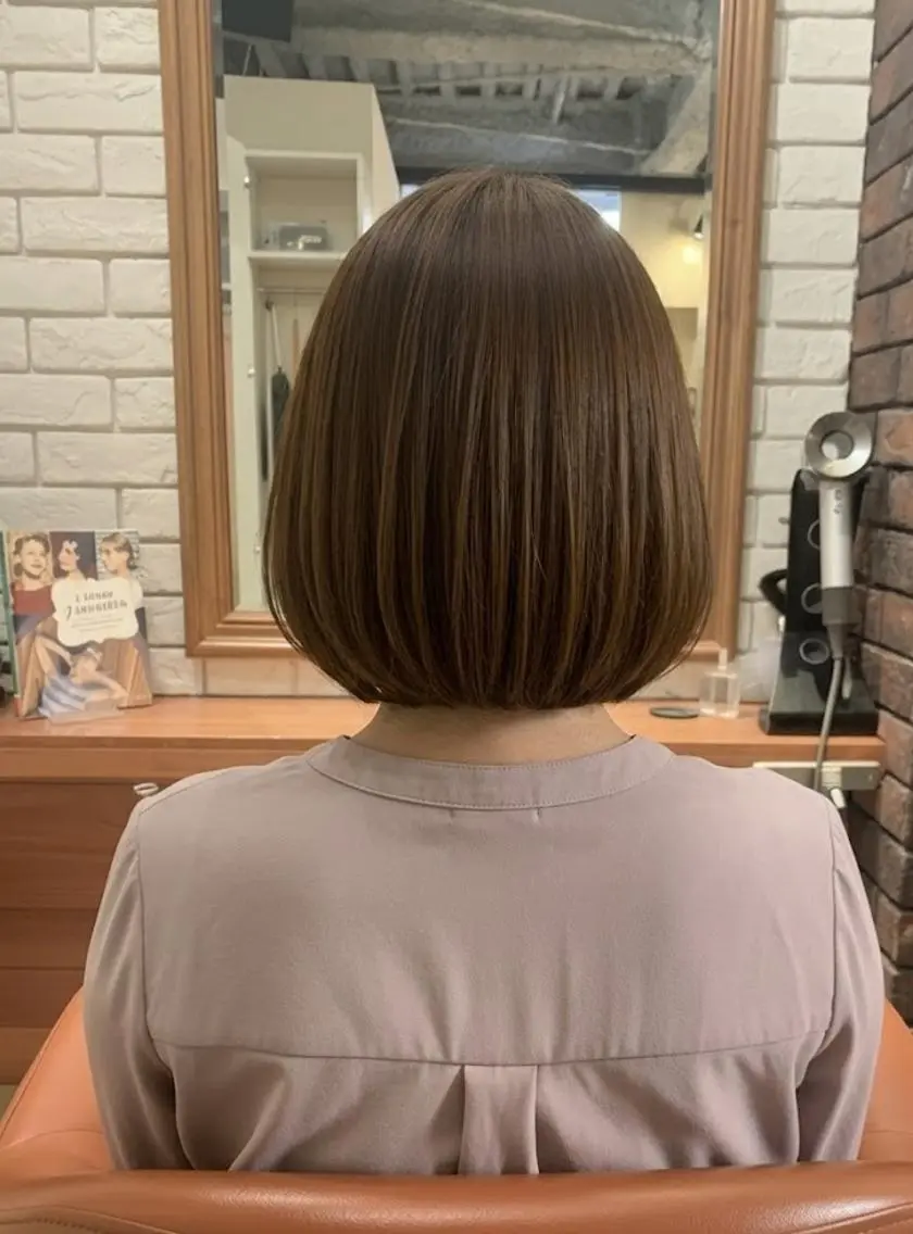 ショート ボブ カット ヘアカラー トリートメント flencia 丸 和博｜カットのヘアスタイル