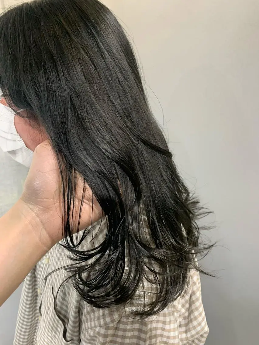 ロング カラー ボブパーマコテ巻き風 パーマNo1深江秀平のヘアスタイル