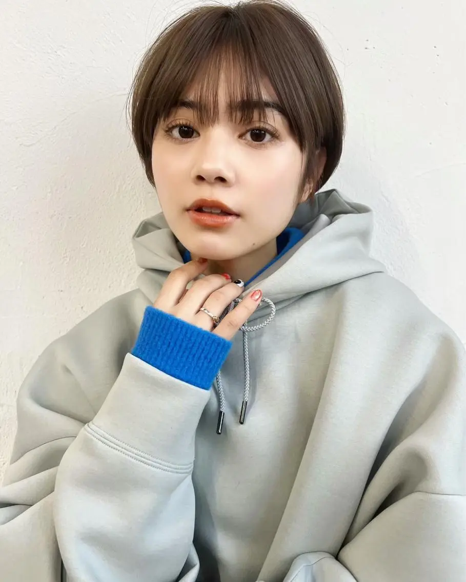 ショート ショートヘア 🧸艶々韓国ヘア 🧁mizunaのヘアスタイル