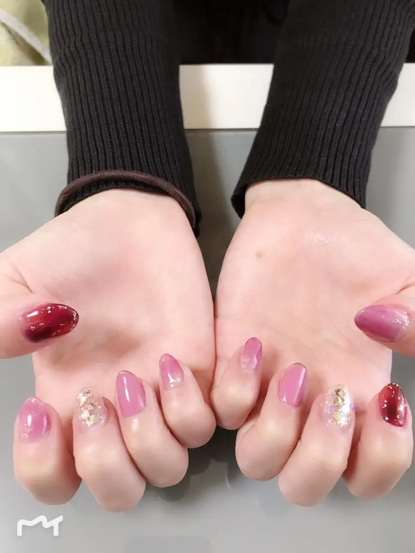 ネイル ニュアンスネイル ピンク ハンドネイル Masuko Yasukaのネイルデザイン