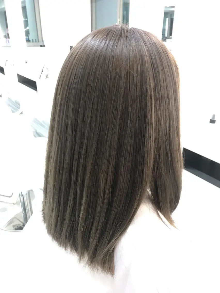 セミロング カット ヘアカラー トリートメント 💈髪質改善メニュー 佐藤 萌💈のヘアスタイル