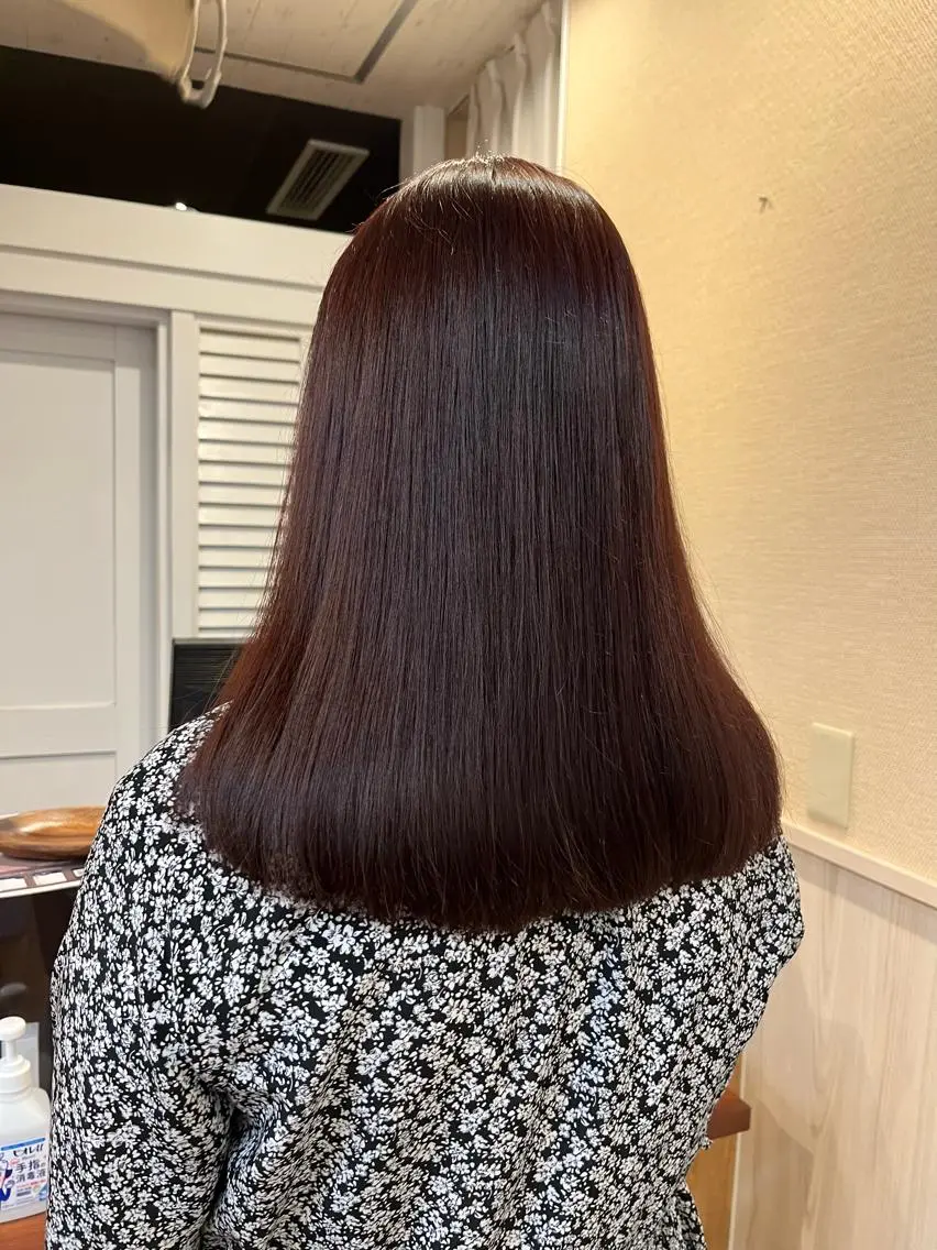 セミロング カラー ラベンダーカラー ピンクカラー ピンクラベンダー カット ヘアカラー NUMBER 天王寺 🌼yuriのヘアスタイル