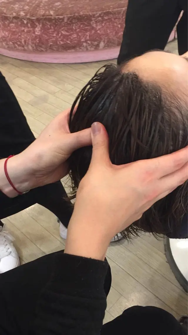 トリートメント ヘッドスパ パーマスタジオ グレイス はやとのヘアスタイル