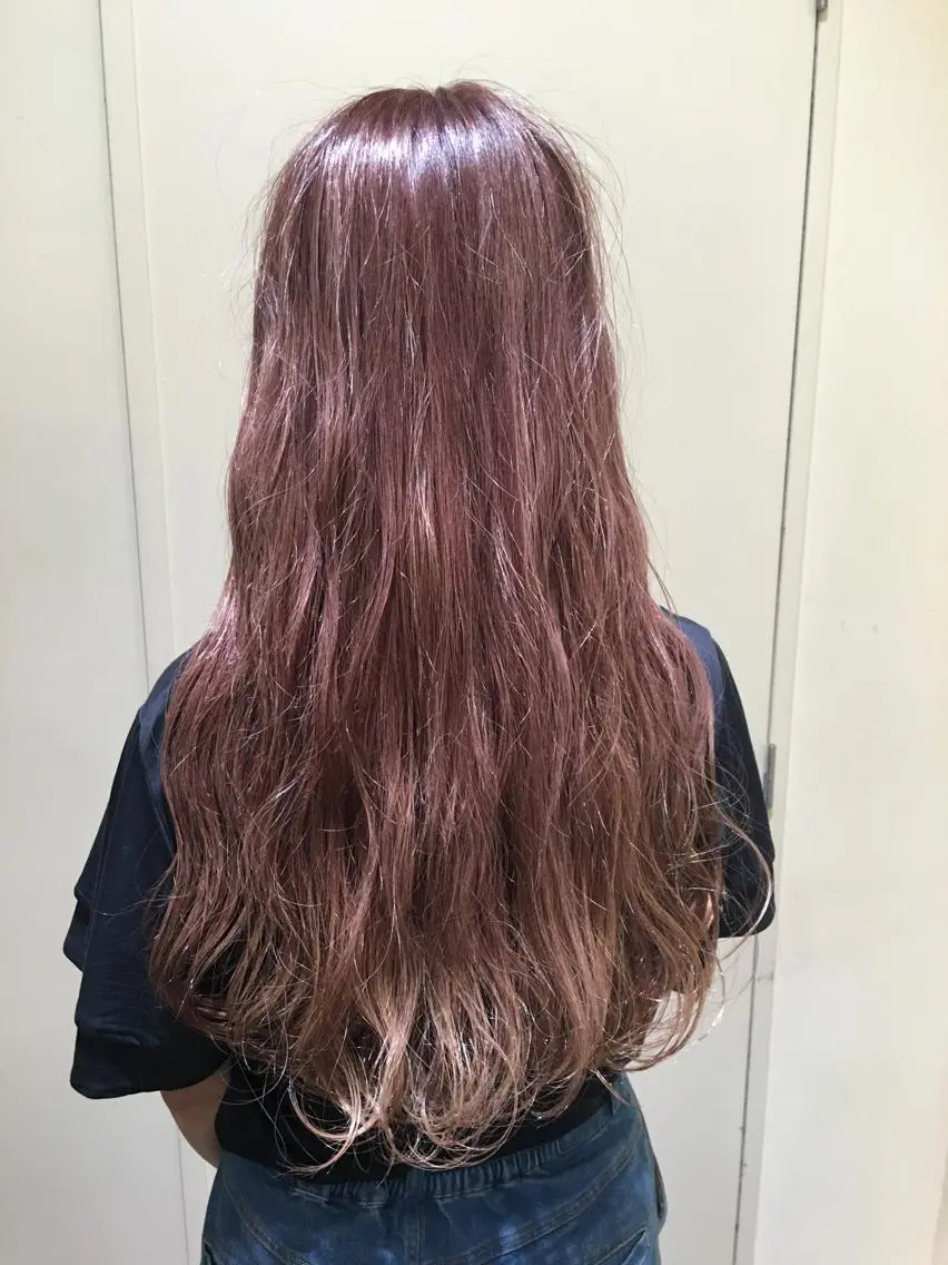 ロング アッシュ 渋谷/韓国風 西原直樹のヘアスタイル