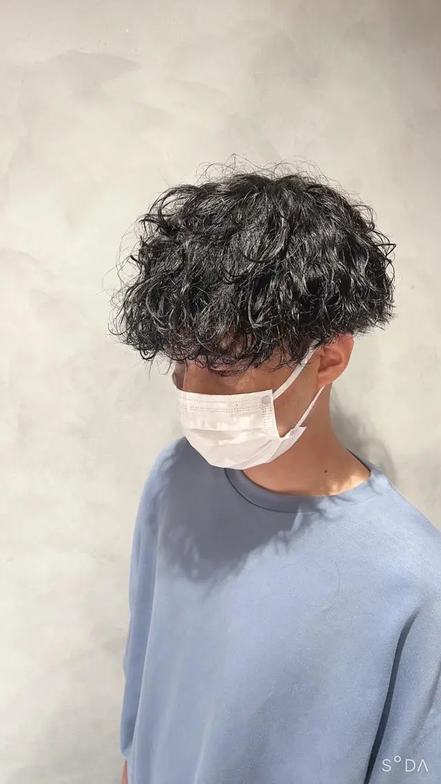 ミディアム ミディアムパーマ カット パーマ ALLYS 中島史優のヘアスタイル