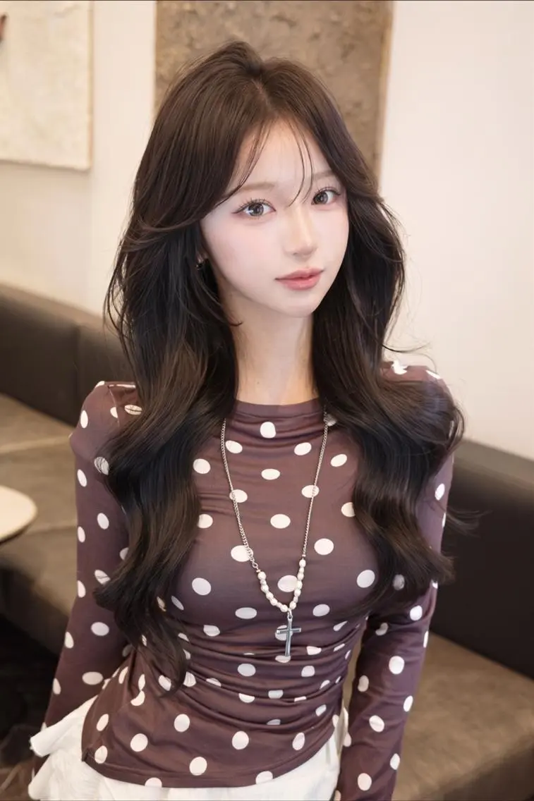 カラー ロング 川口 真也のヘアスタイル