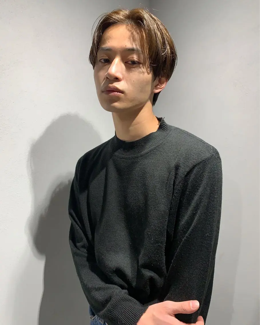 ショート カラー パーマ ヘアアレンジ メンズ ボブパーマコテ巻き風 パーマNo1深江秀平のヘアスタイル