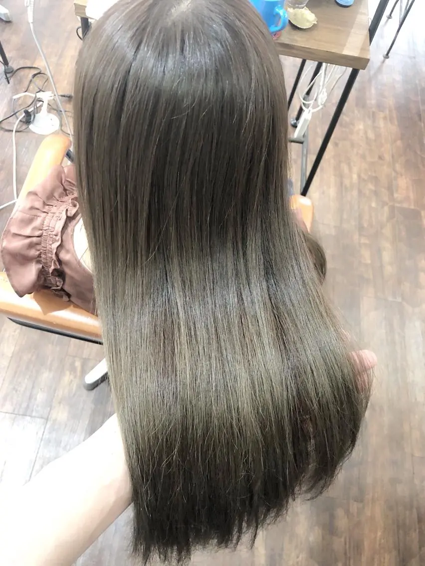 カラー ハイトーンカラー イルミナカラー グレージュ/髪質改善 Yamato.hのヘアスタイル