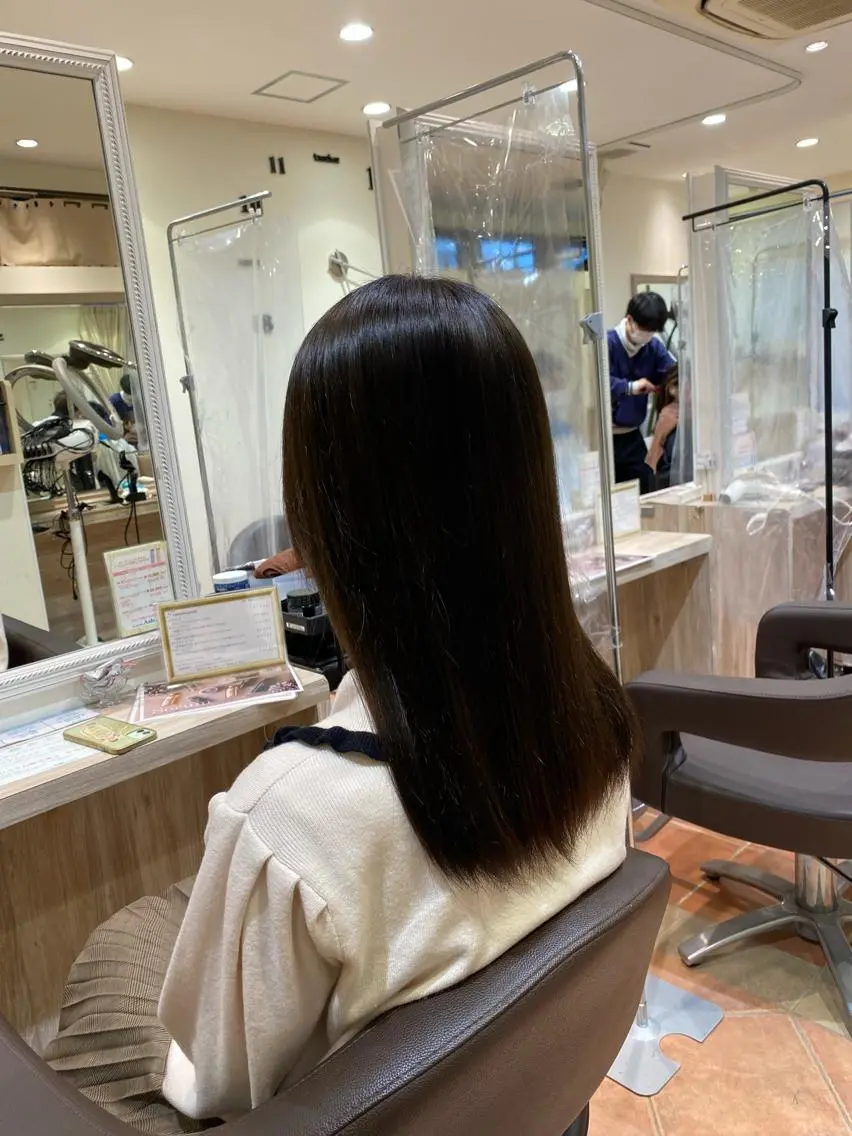 ロング カラー カット トリートメント ☘️お悩み解決☘️ 岡部恒輝のヘアスタイル