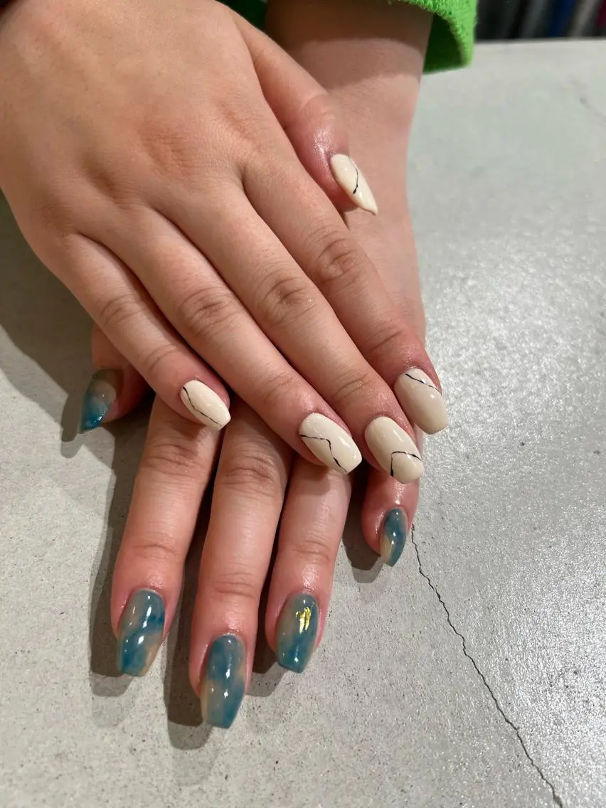 ネイル ハンドネイル zir  nail 🕊️💗RIOのネイルデザイン