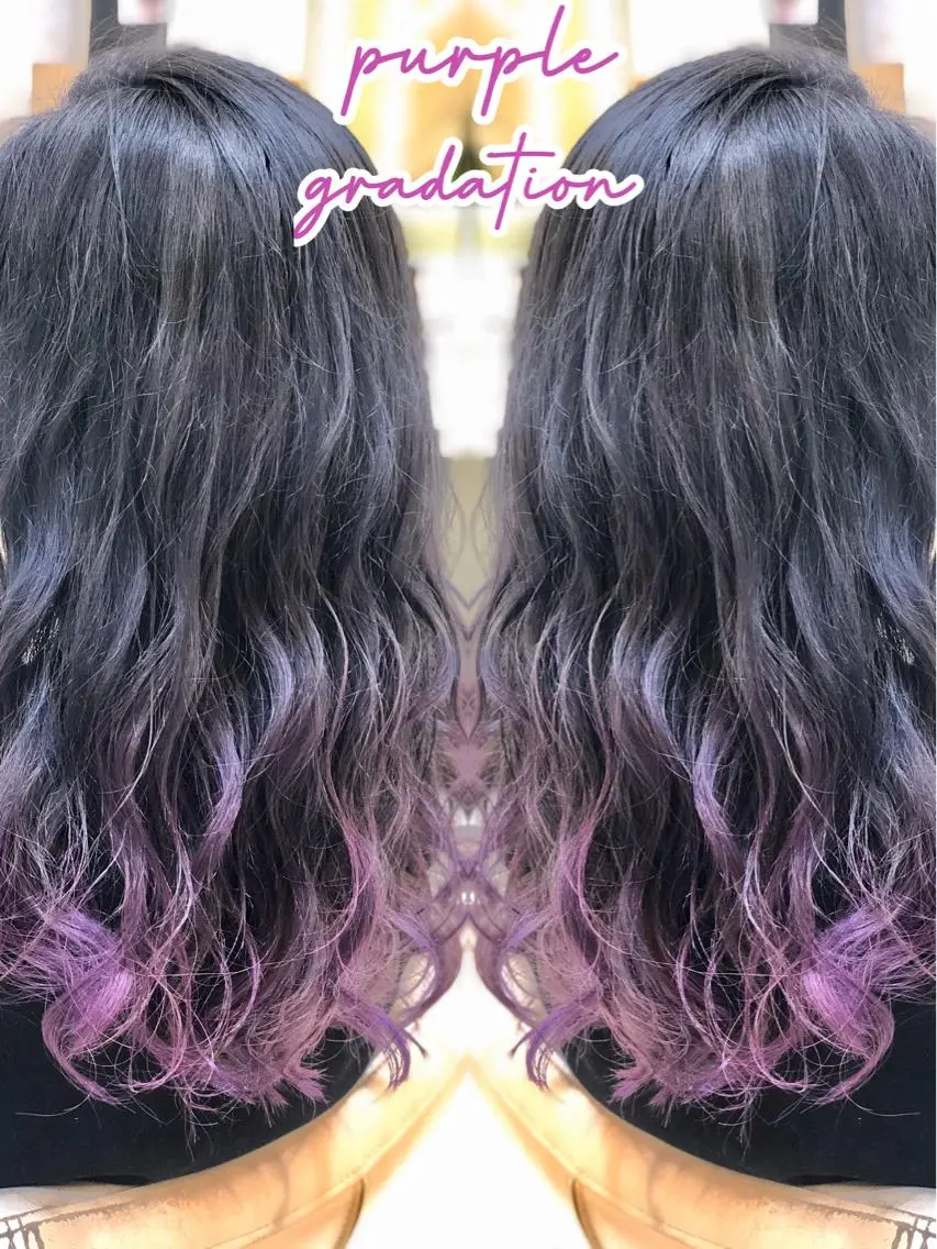 ロング カラー ブリーチ ケアブリーチ グラデーションカラー グレージュ イルミナカラー 永島 桜のヘアスタイル