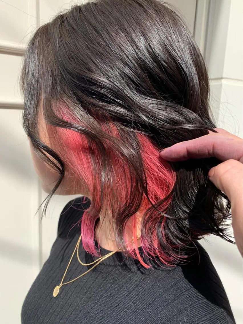 ミディアム カラー ピンクカラー 🫟Blanco🫟 Color&Careのヘアスタイル