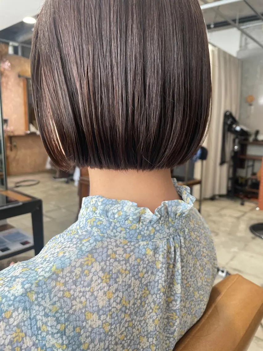 ショート ボブ カット ヘアカラー トリートメント ayane⭐️ボブ・ ショート・パーマのヘアスタイル