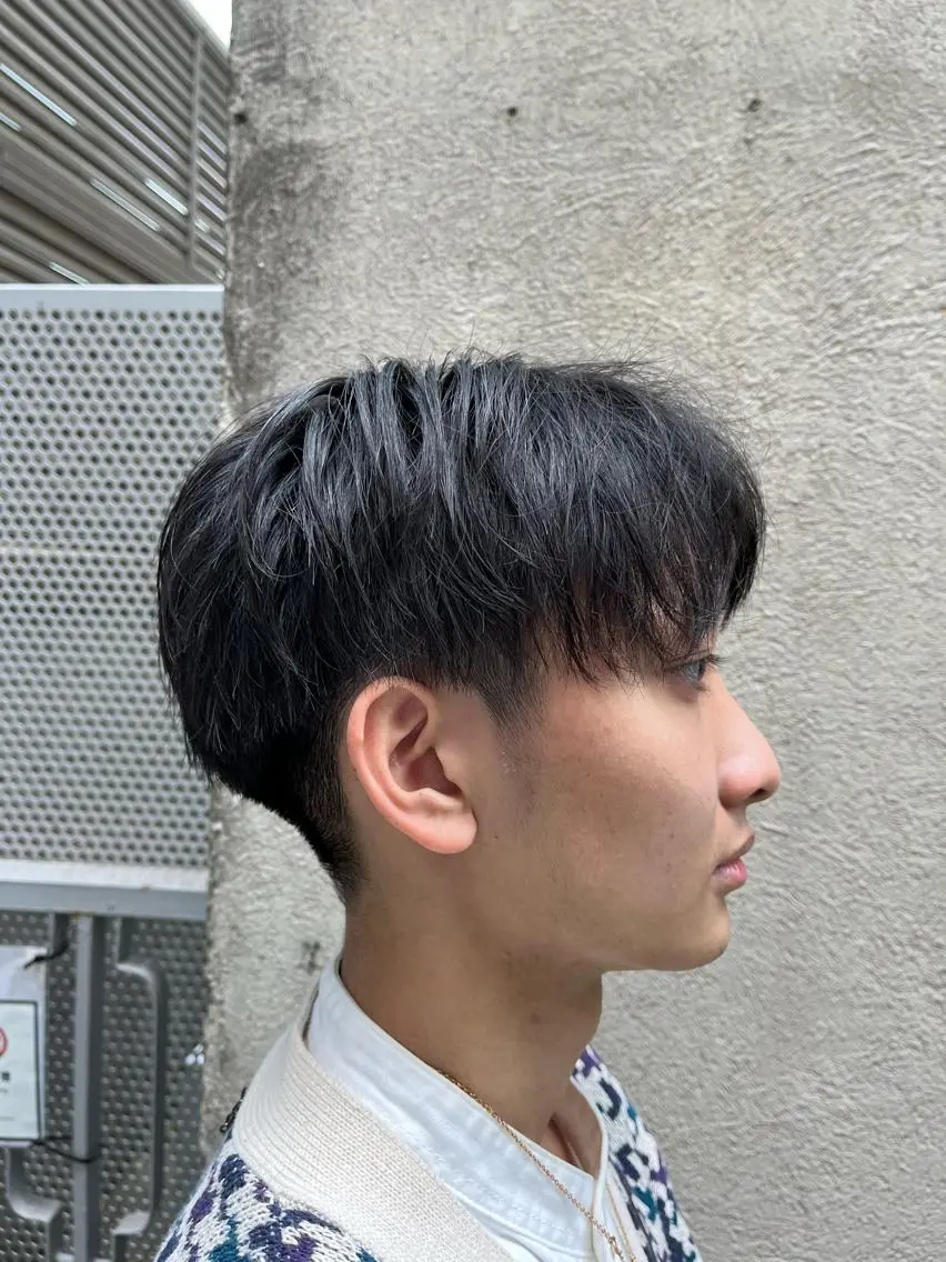 ショート パーマ メンズ カット パーマ トリートメント ヘアセット 🏆メンズヘア特化 🥇代表りんぺーのヘアスタイル