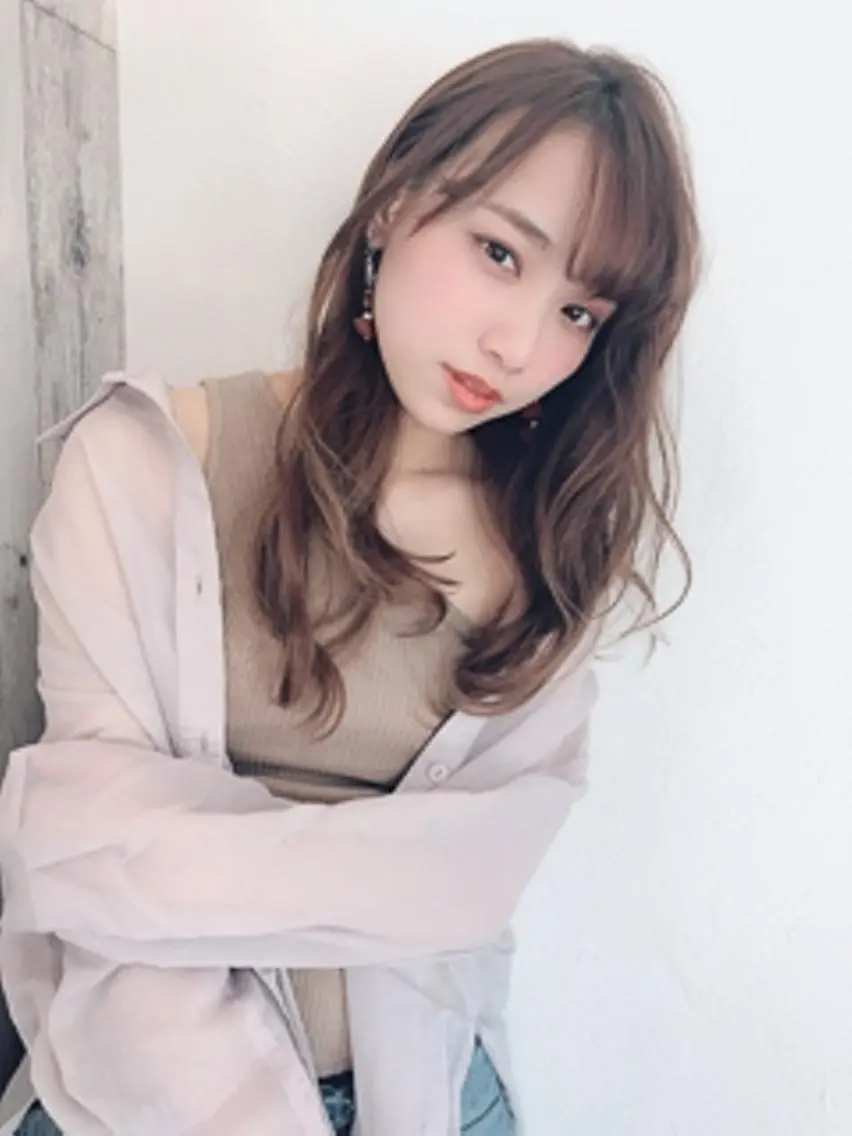 ロング カラー パーマ 【23時まで営業】 酒井啓佑のヘアスタイル