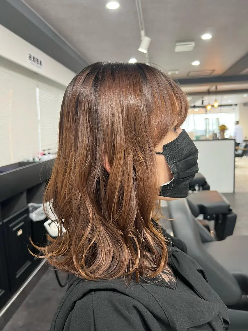 ミディアム カラー ☀️ボブスタイル特化 大山あさひ☀️のヘアスタイル