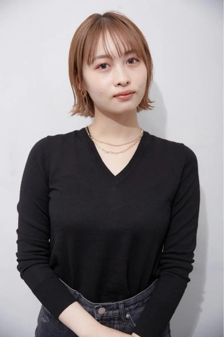 ショート カラー 切りっぱなしボブ ブリーチ ハイトーンカラー ボブ カット ヘアカラー 千葉 郁也のヘアスタイル