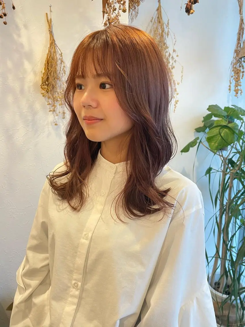 セミロング カラー ベージュカラー ブリーチ ブリーチなしカラー ヘアカラー m ā l o.🌷 サカモトマイコのヘアスタイル