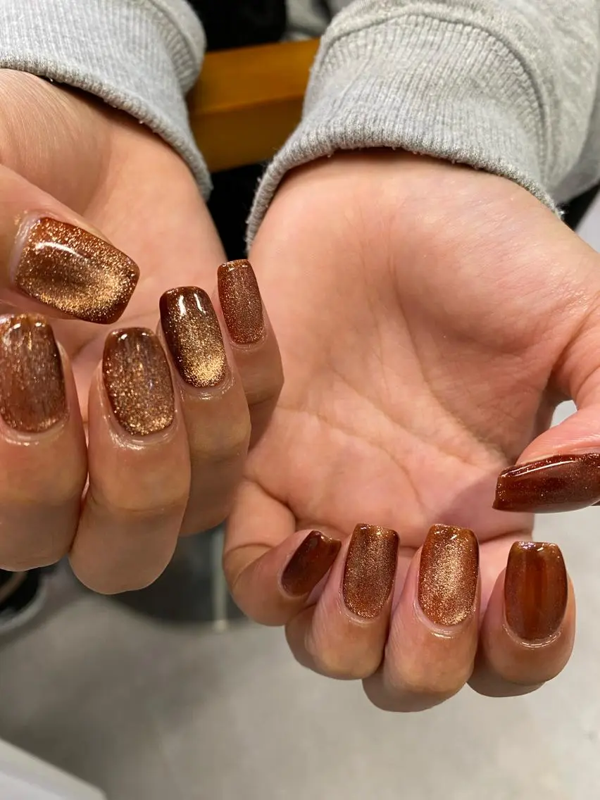 ネイル マグネットネイル 草加ニュアンスネイル 🌚hersのネイルデザイン