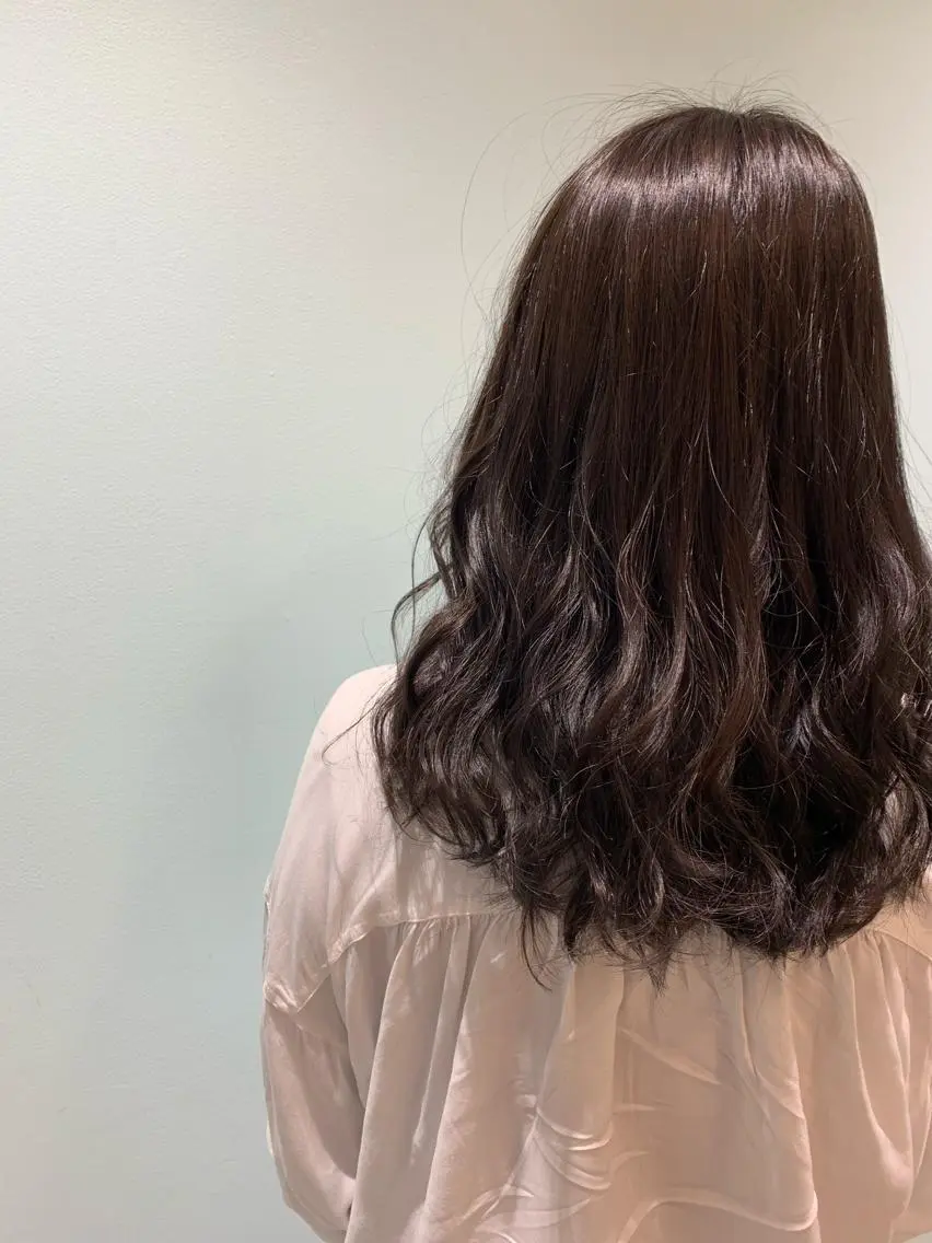 セミロング カラー グレージュ stylist Yukieのヘアスタイル