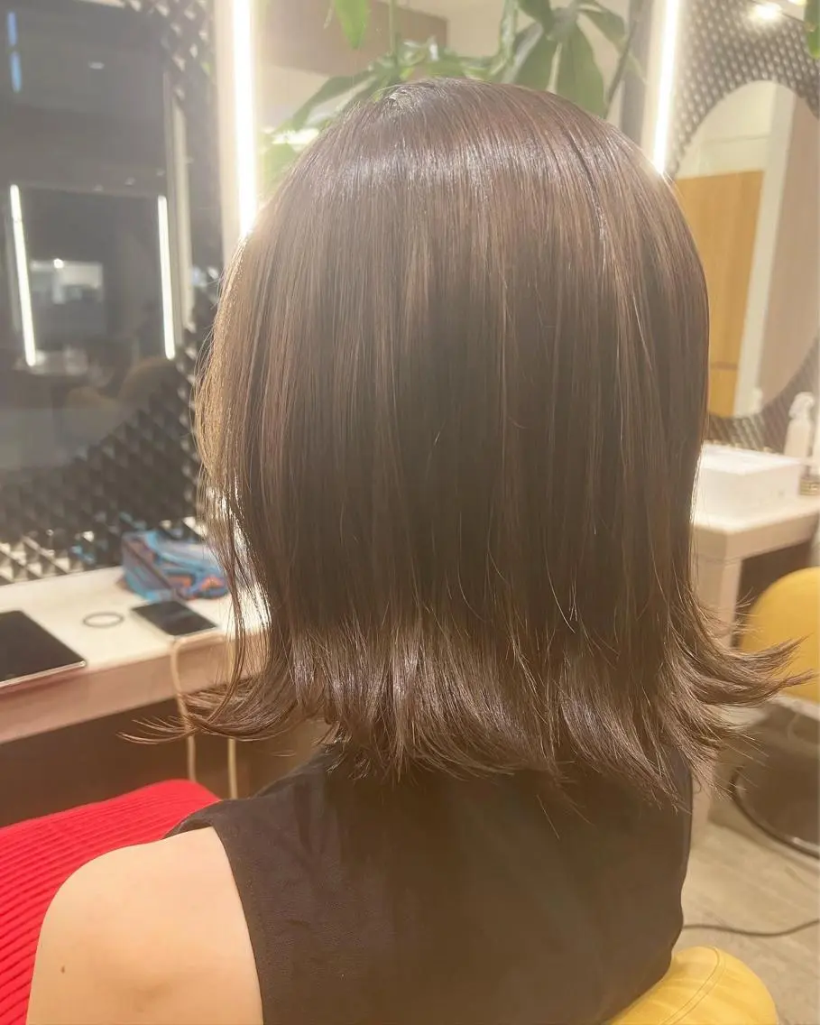 ミディアム カット トリートメント 白髪ぼかし大人メンズ 根本零のヘアスタイル