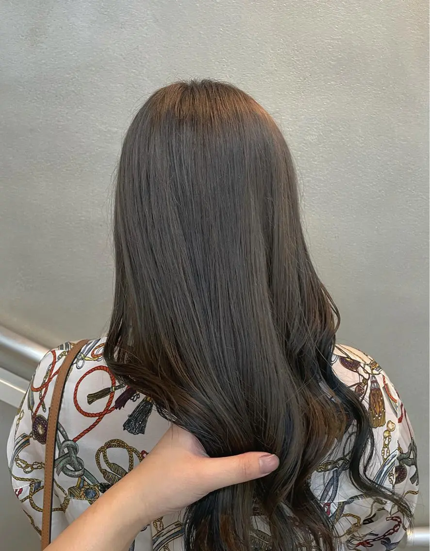 セミロング カラー ベージュカラー グレージュ 沖縄/ヘアアレンジ /ナカノのヘアスタイル