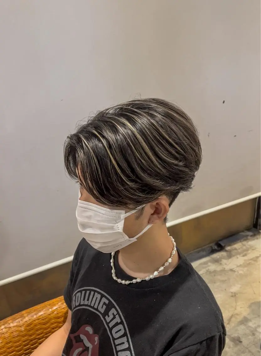 ショート カラー ヘアカラー トリートメント 海外デザイン🇺🇸 石渡諒太のヘアスタイル