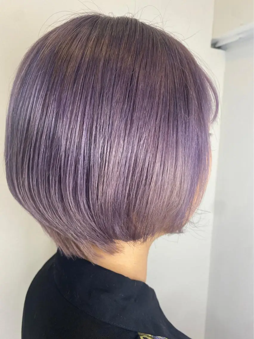 ミディアム カラー リルウヘアー 天王寺のヘアスタイル