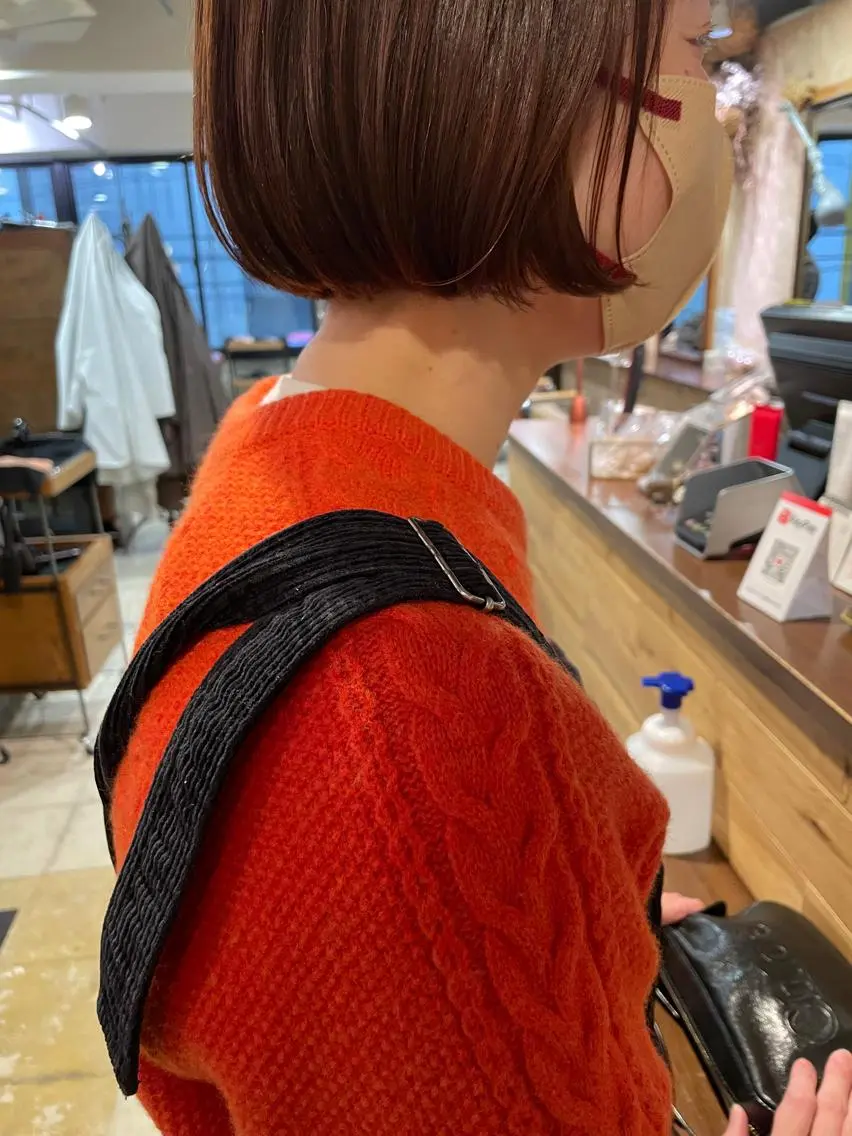 ショート カット ヘアカラー 縮毛矯正 トリートメント ayane⭐️ボブ・ ショート・パーマのヘアスタイル