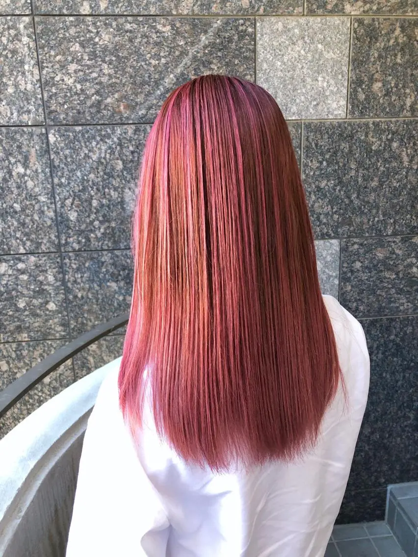 ロング レイヤーカット カラーアンドケアリタ kitamuuuのヘアスタイル
