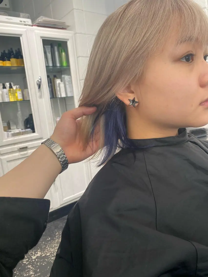 ショート カラー パーマ ヘアアレンジ メンズ ブリーチ ハイトーン 特化🌈フジタハルキのヘアスタイル