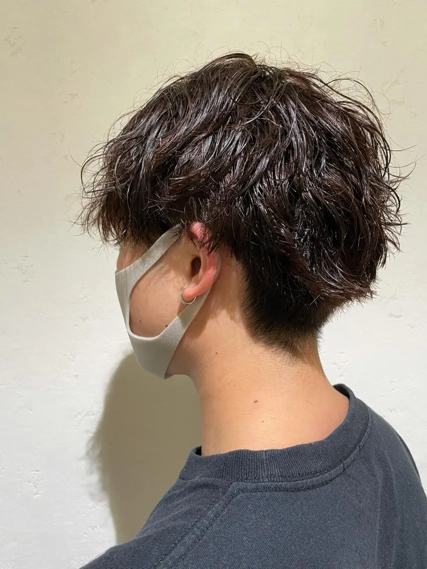 パーマ メンズ メンズパーマ スパイラルパーマ カット ヘアカラー トリートメント CHIKA Rimのヘアスタイル
