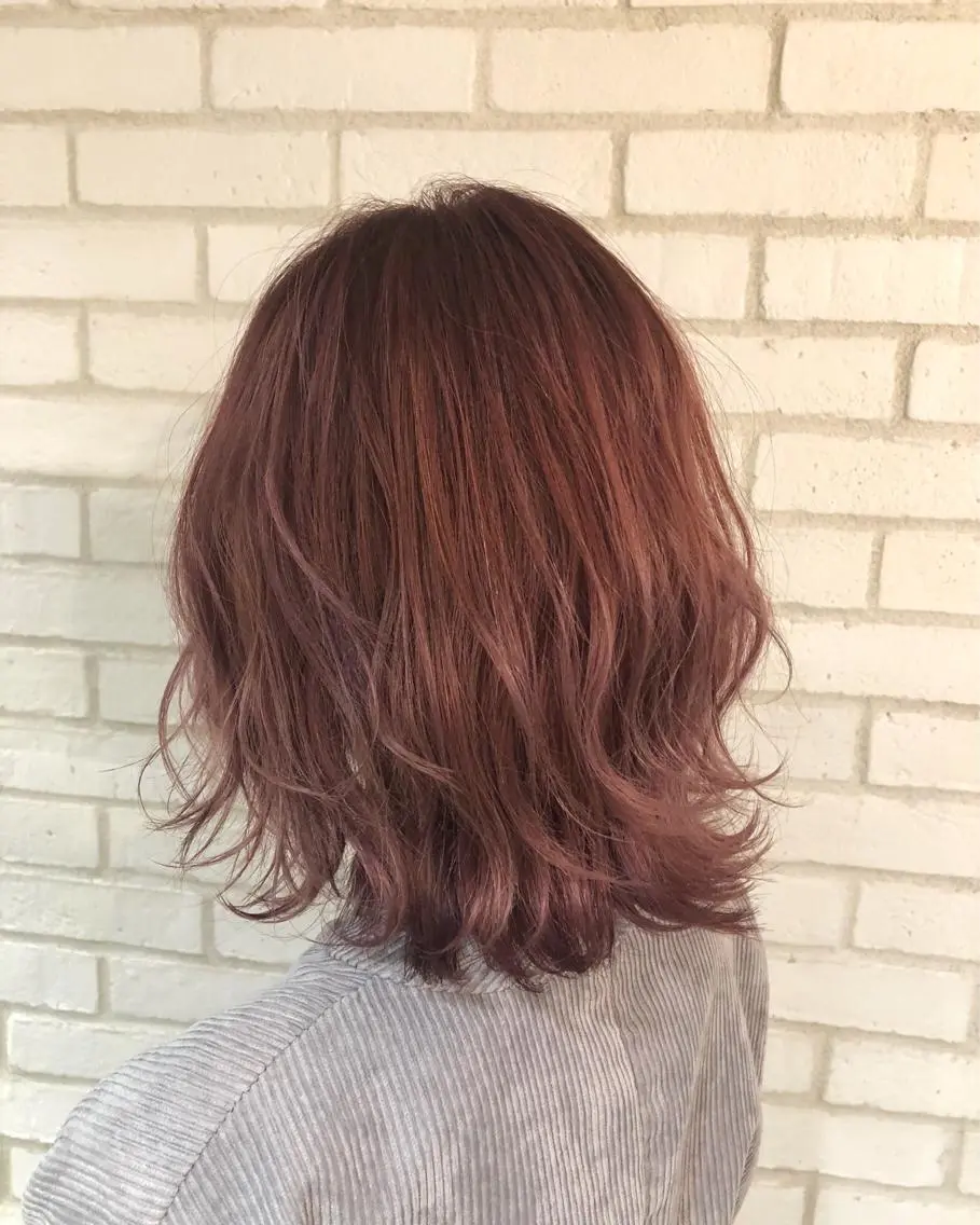 ミディアム カラー パーマ ヘアアレンジ メンズ キッズ ネイル マツエク・マツパ 春ネイル 新宿/髪質改善/ 美髪矯正✨浅江通友のヘアスタイル