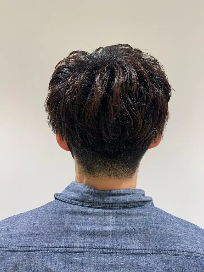 ショート パーマ メンズ マッシュ メンズパーマ ショートヘア カット 【メンズ縮毛矯正/ Ryoka】のヘアスタイル