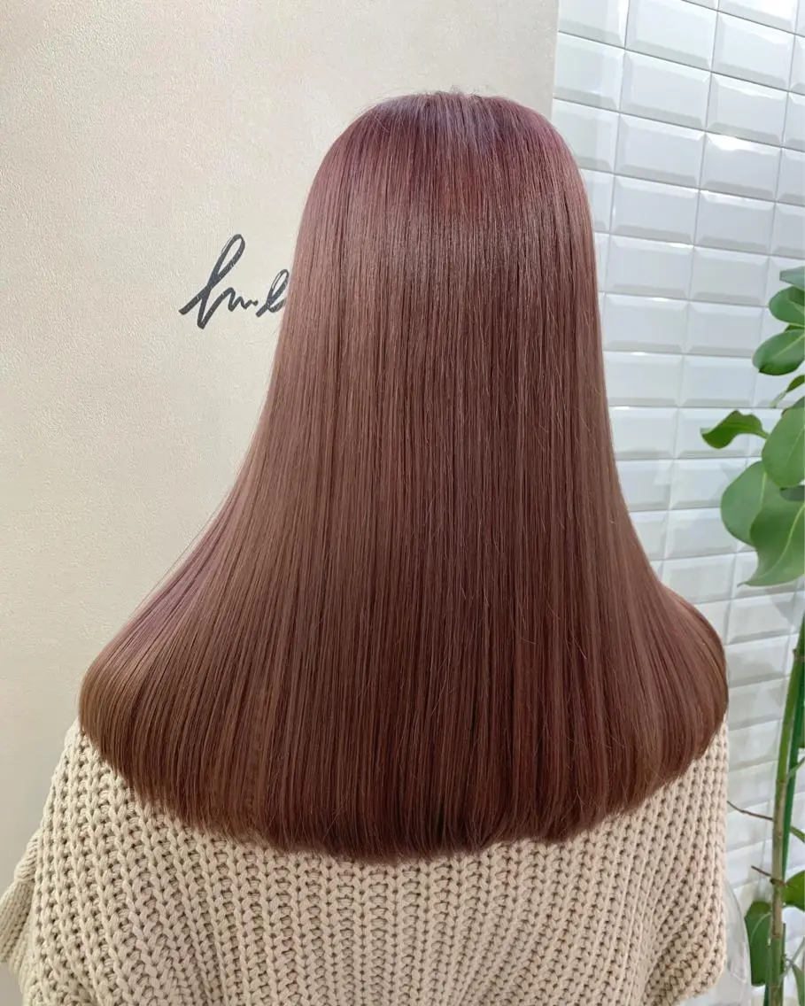 ロング カラー ブリーチ ラベンダーカラー ピンクカラー ピンクラベンダー hubhair レイヤー/透明感のヘアスタイル
