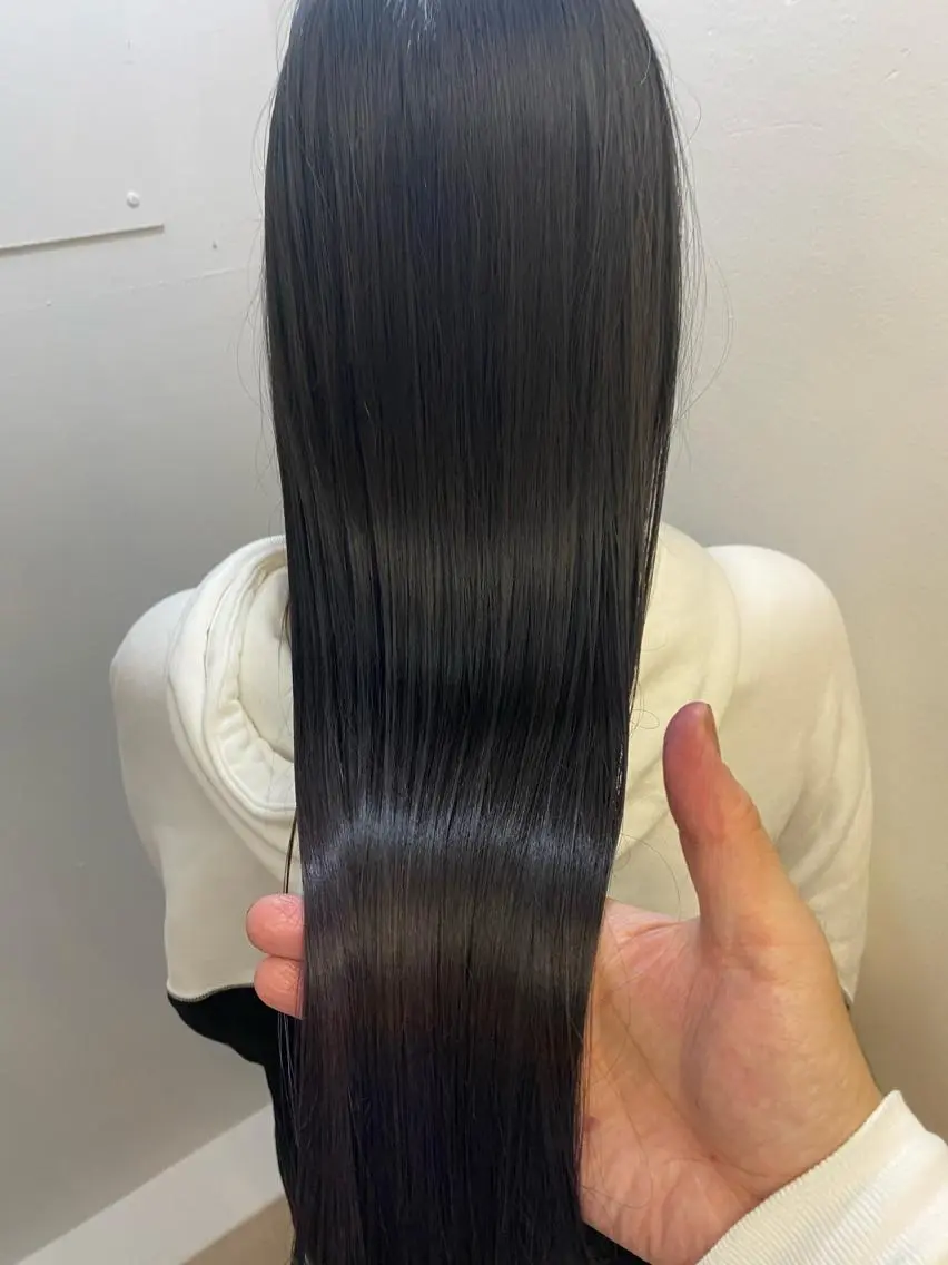 ロング カラー 髪質改善 トリートメント トリートメント 艶髪カラー&ウルフ フルカワ ヒロズミのヘアスタイル