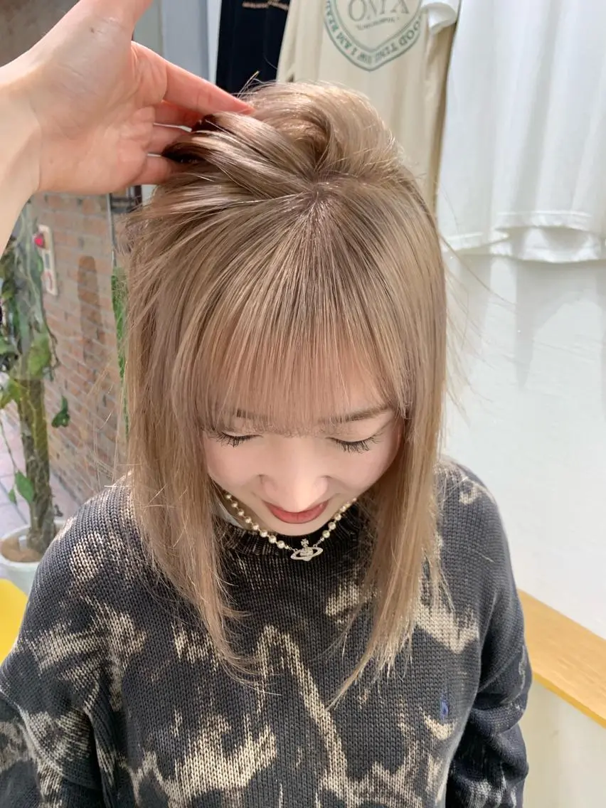 ミディアム カラー 卒業式ヘアセット🎀 ヘアアレンジのヘアスタイル