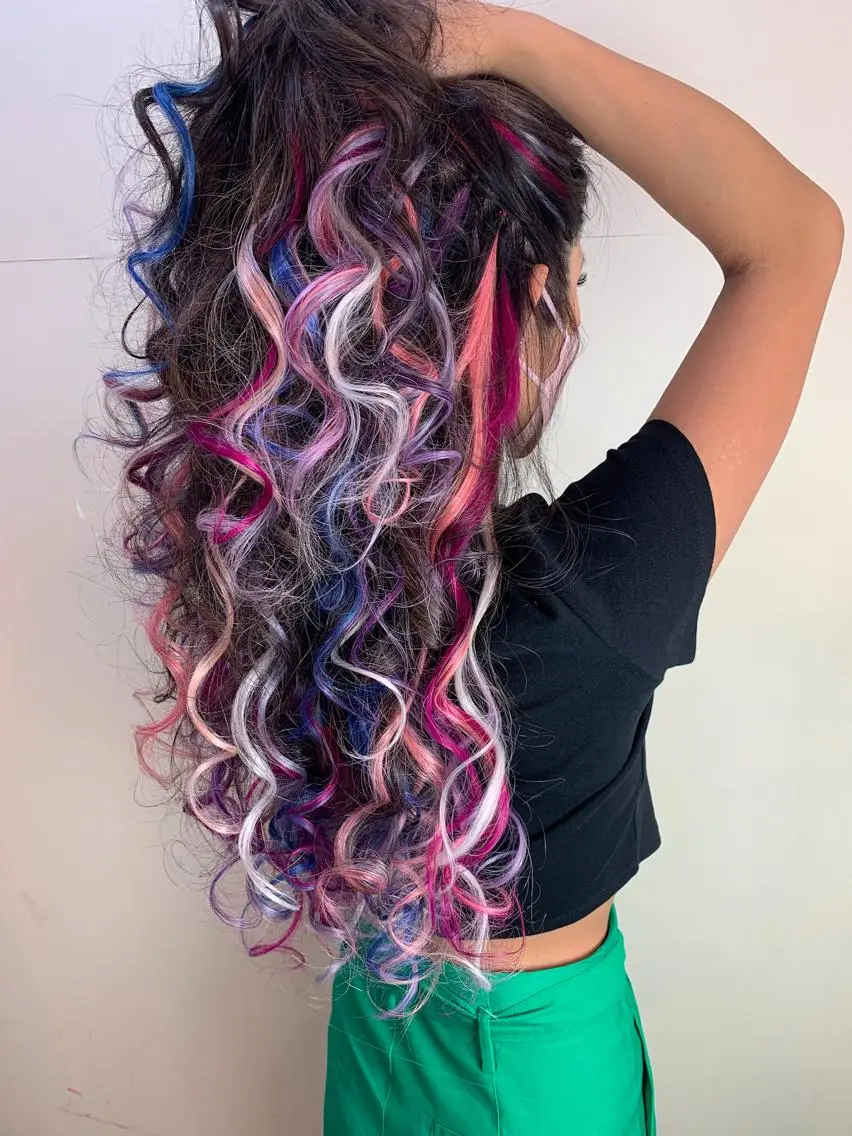 ロング パーマ ヘアアレンジ キッズ WEST OLAND 安藤のヘアスタイル
